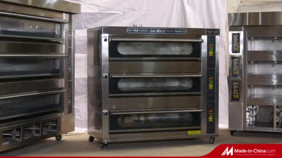 Bakery Equipmen Kitchen Catering Equipment Commercial Industrial Use Luxury 3 Deck 9 Trays Bread Cake Pizza Baking Machine Gas Deck Oven